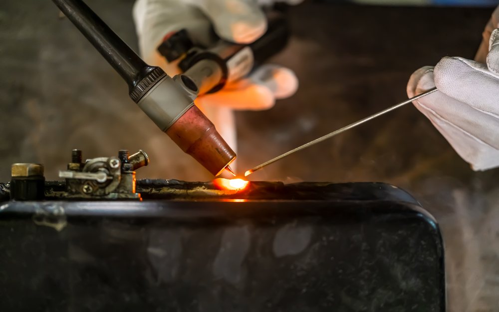 Precision torch work on metal
